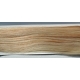 Clip in pás z pravých vlasů 43cm rovný – platina / světle hnědá