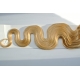 Clip in pás z pravých vlasů 43cm vlnitý – platina
