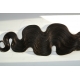 Clip in pás z pravých vlasů 63cm vlnitý – přírodní černá