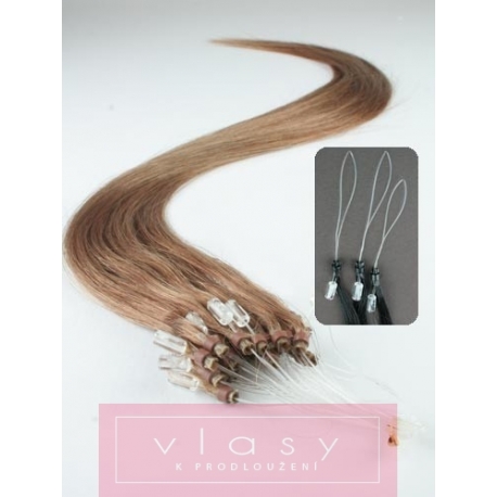 Vlasy pro metodu Micro Ring / Easy Loop / Easy Ring / Micro Loop 50cm – světle hnědé