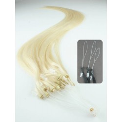 Vlasy pro metodu Micro Ring / Easy Loop / Easy Ring / Micro Loop 50cm – platinová blond