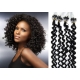 Kudrnaté vlasy Micro Ring / Easy Loop / Easy Ring / Micro Loop 50cm – černé