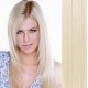 Vlasy pro metodu Pu Extension / TapeX / Tape Hair / Tape IN 40cm - platina