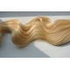 Clip in příčesek culík / cop 100% japonský kanekalon 60cm vlnitý - nejsvětlejší blond
