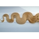 Clip in příčesek culík/cop 100% lidské vlasy 60cm vlnitý - přírodní blond